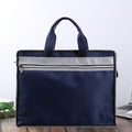 Oxford cloth document bag zipper file folder envelope business briefcase with printed logo - large capacity for meetings
