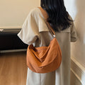 trend pure colorcasual bag women's large capacity tote bag multi-functional cloth bag easiest for match shoulder crossbody bag trendy