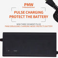 12v 10a fully automatic pulse repair battery charger for car, motorcycle, and energy storage batteries