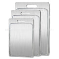stainless steel groove antibacterial and mildew-proof 304 cutting board household double-sided stainless steel cutting board chopping board