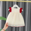 Girls' summer outfit  birthday chinese style baby girl dress summer chic sleeveless princess dress