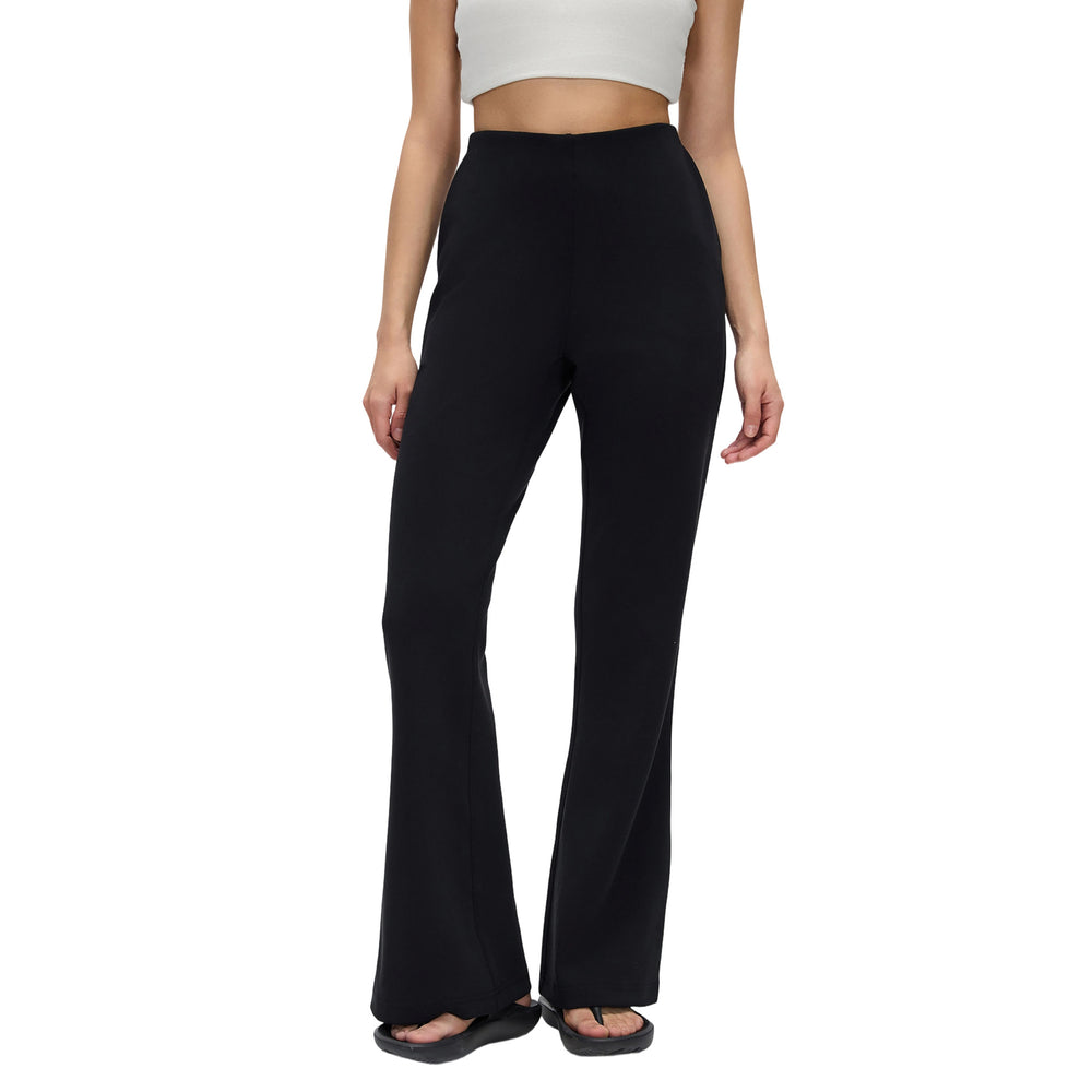 Modal comfortable yoga pants women's loose breathable bootcut pants high waist slimming pilates fitness long pants d26009