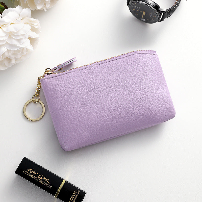 Small key zipper coin women's small wallet change bag mother model popular thin mini change bag storage bag
