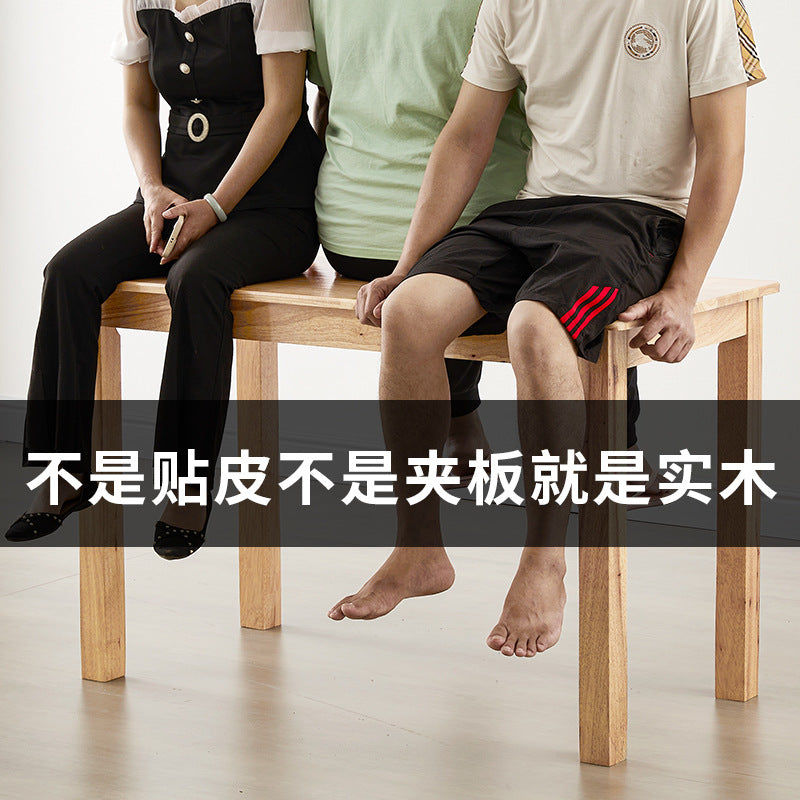 All solid wood fast food table and chairs large stall noodle shop snack bar breakfast household rectangular simple computer desktop desk