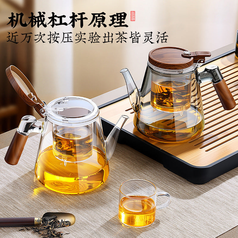Elegant cup glass teapot tea water separation cup tea pot for home filter tea maker tea pot kettle tea set
