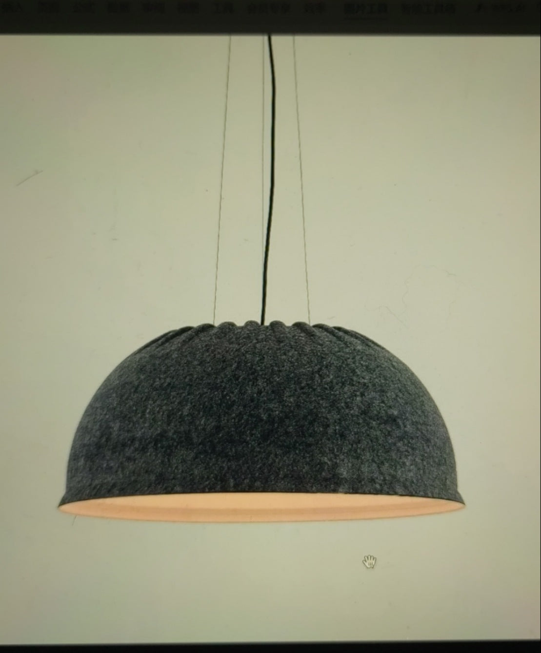 Felt chandelier, restaurant light, bar counter store, modern simple sound-absorbing cafe, home improvement lighting, Zhongshan ancient town lamps