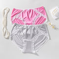 European and american hot-selling satin sexy lace plus size panties women's bow french comfort  women's underwear
