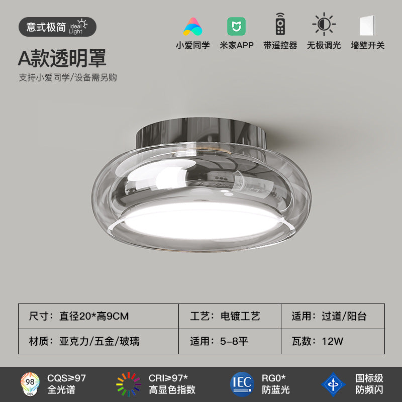 [Strict selection] Aisle light Italian minimalist entrance entrance foyer light full spectrum eye protection cloakroom ceiling light