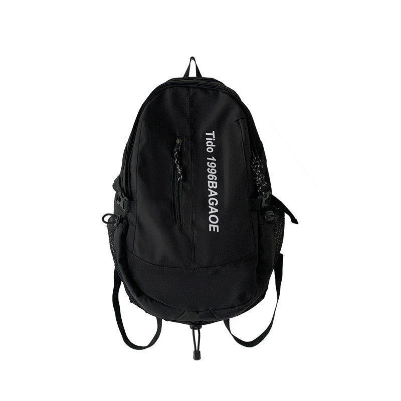 School bag male large capacity junior high school student middle school student fashion trend simple backpack female style travel bag