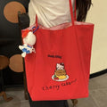 Cute cartoon versatile shoulder bag - kitty commuter tote - large capacity - 2025 new lazy student handbag