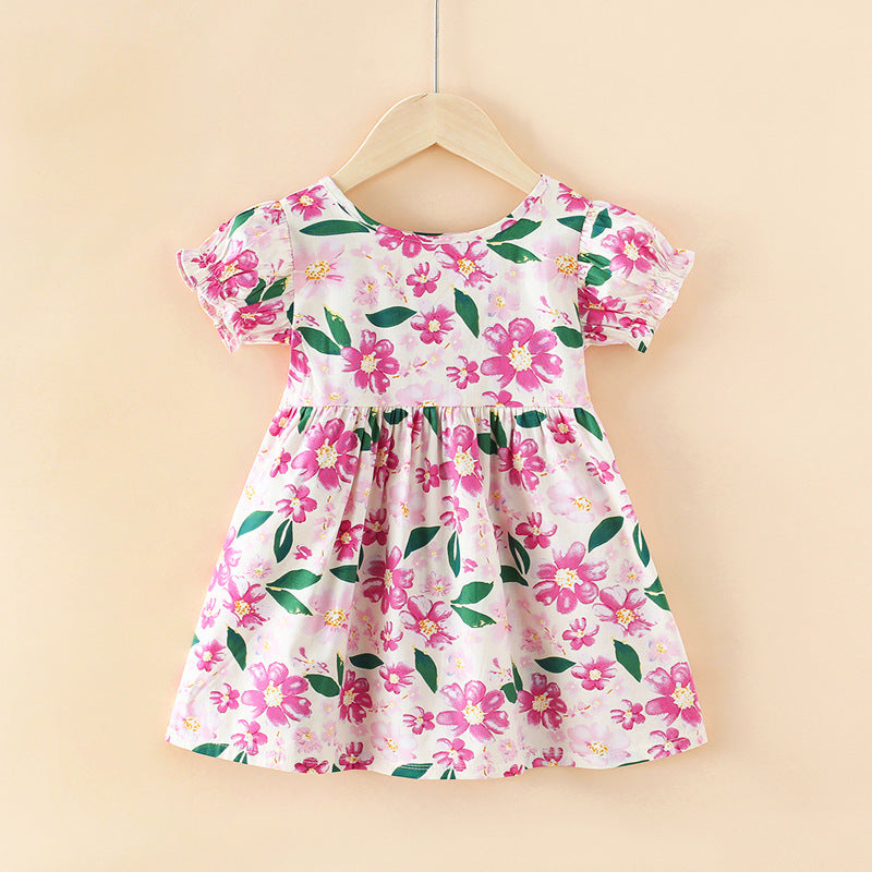 Girls' dress -  summer korean style princess dress - baby girl's clothing - wholesale/street vendor - children's dress