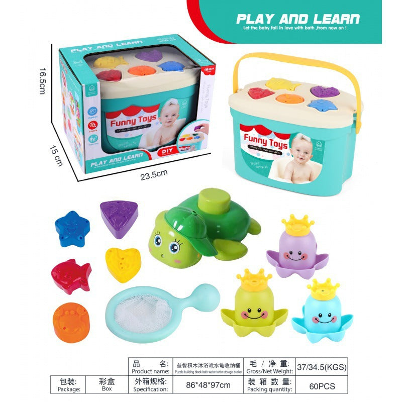 Cross-border  export stacking cup rainbow tower baby toy children's ring cup bath silicone stacking music