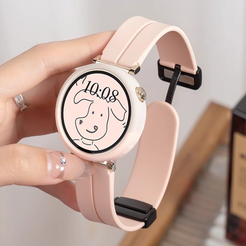 Bestselling dual-payment round screen smartwatch for high school girls - stylish, nfc access, ai assistant, fitness tracker (instagram hot item)