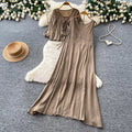 Vacation-style rose red sequin bodycon two-piece set for women,  autumn commute chic outfit, versatile style
