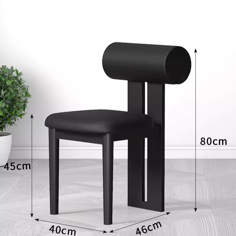 Hippo chair - nordic solid wood dining chair - home, trendy cream style backrest chair - restaurant, hotel designer chair & stool