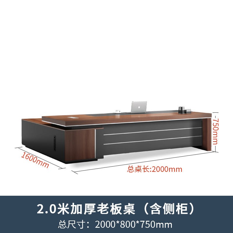 Atmospheric boss table Double cabinet President's desk Large class supervisor desk manager Office desk and chair combination furniture