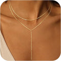 Amazon new arrival: zircon-embellished chain tassel y-shape necklace - fashionable minimalist lariat choker, perfect for holiday gifts