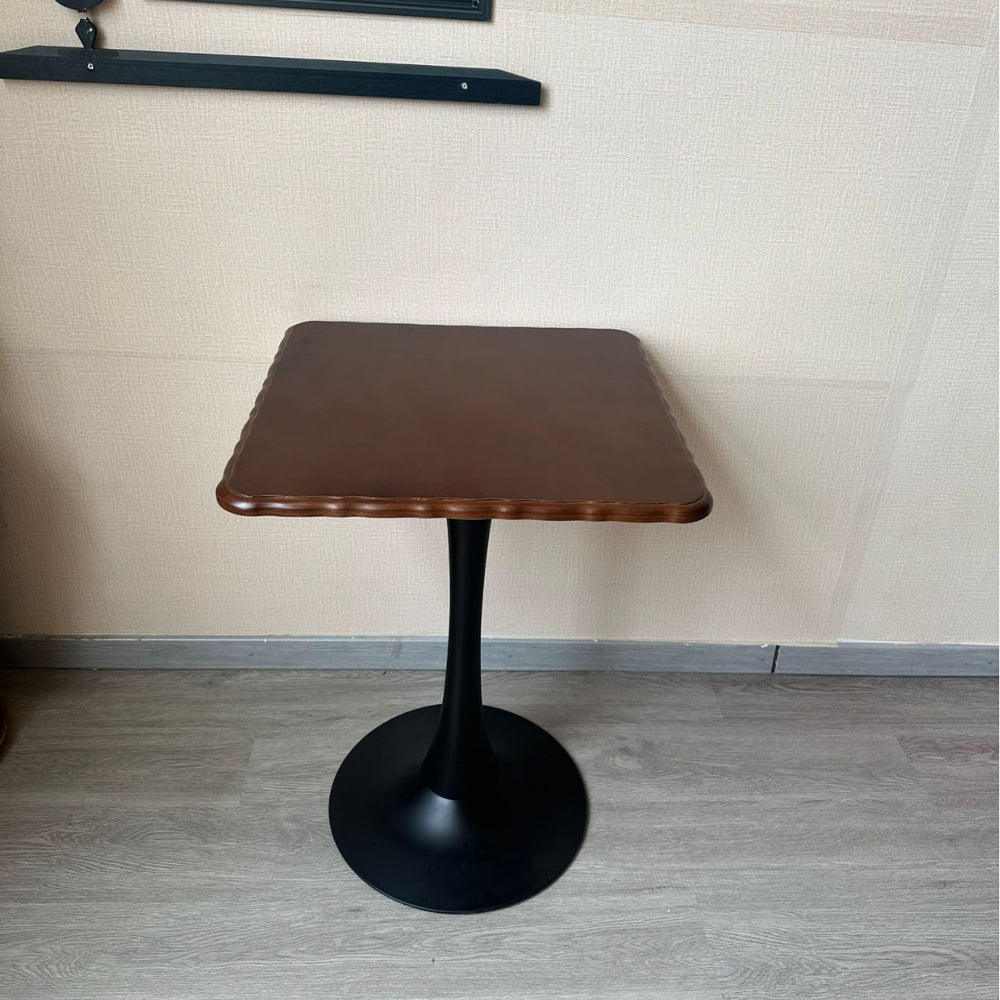 American medieval style solid wood dining chair cafe table and chair square table rattan chair back chair dining table set retro style