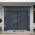 Zinc alloy villa door double door courtyard door entrance double door rural self-built house security door for home entrance door