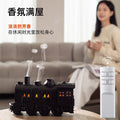 small train aromatherapy machine spitting circle classical room timing air purification retro ornaments humidifier black
