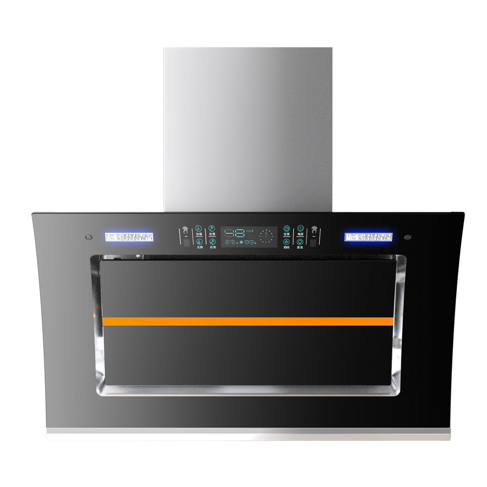 Wholesale high suction range hood for home kitchen side suction type no need to disassemble and wash small exhaust double motor range hood