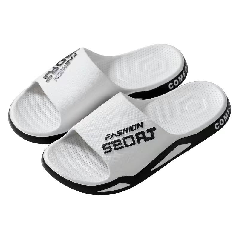 New arrivalfashion slippers men's summer breathable shit-feeling soft bottom home sandals outdoor trendy beach shoes wholesale