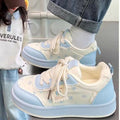 Breathable bear sneakers women's  new summer thick solewhite shoes with skirt easiest for match bread shoes