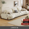 Cat paw fabric sofa - new minimalist design for small living rooms, creamy white, curved, trendy style