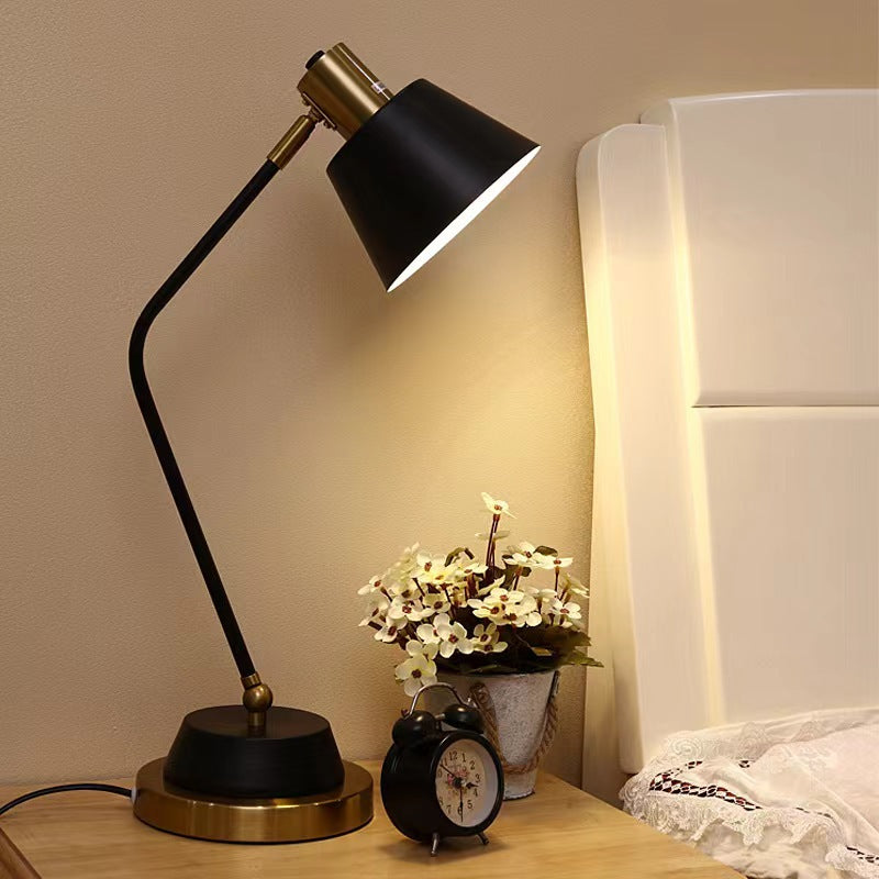 American light luxury style eye protection table lamp hotel led lamp study dormitory desk study reading lamp bedroom bedside lamp