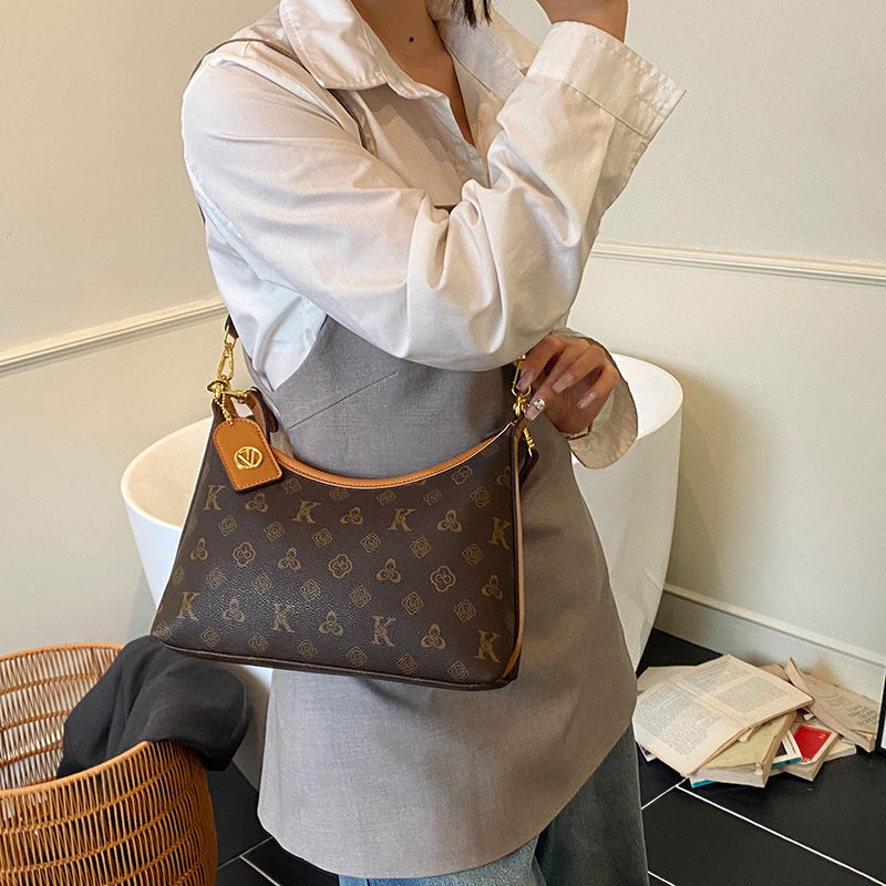 Cross-border high-end presbyopia armpit bag women's 2025 new fashion versatile casual foreign style commuter shoulder messenger bag