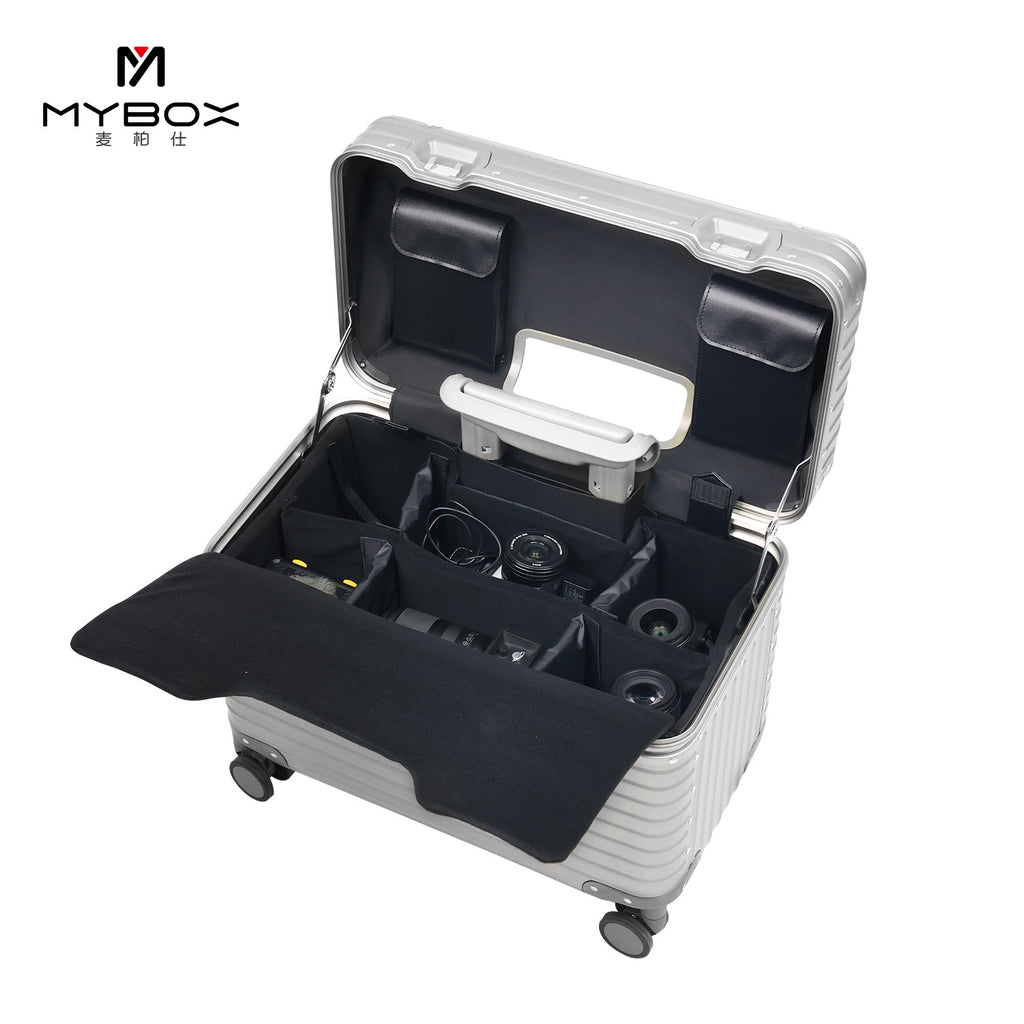 mybox24寸铝镁合金航空箱通用设备箱精密仪器电子元件运输样品箱