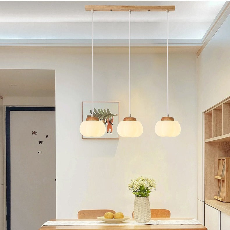 Log Cream Wind Restaurant Chandelier Bedroom Bedside Chandelier Creative Cotton Dining Table Bar Lighting Factory Direct Sales