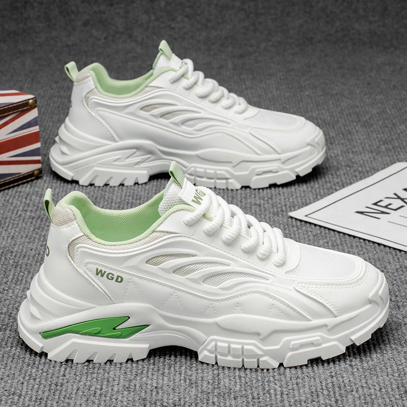 Men's chunky sneakers 2025 new winter versatile casual running shoes men's thick-soled casual athletic shoes