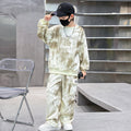 Boys' fall outfit set  new style: stylish tracksuit for older boys, autumn/spring fashionable sweatshirt for kids