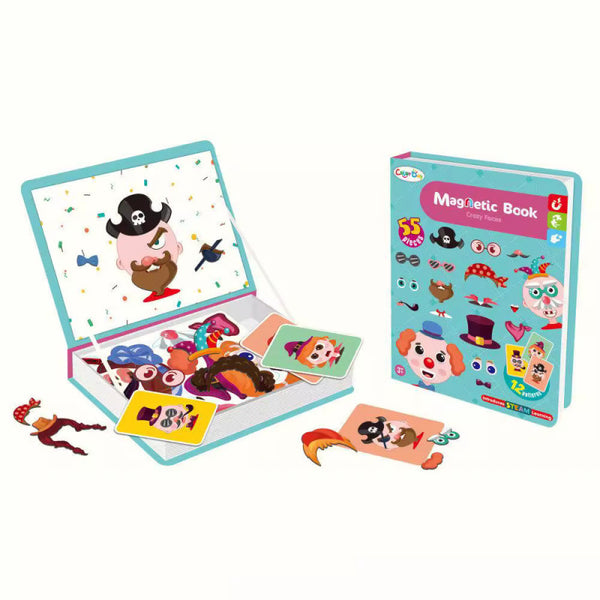 Cross-border export dress-up, literacy, magnetic puzzle book, parent-child interactive game book, children's educational enlightenment, early education toys