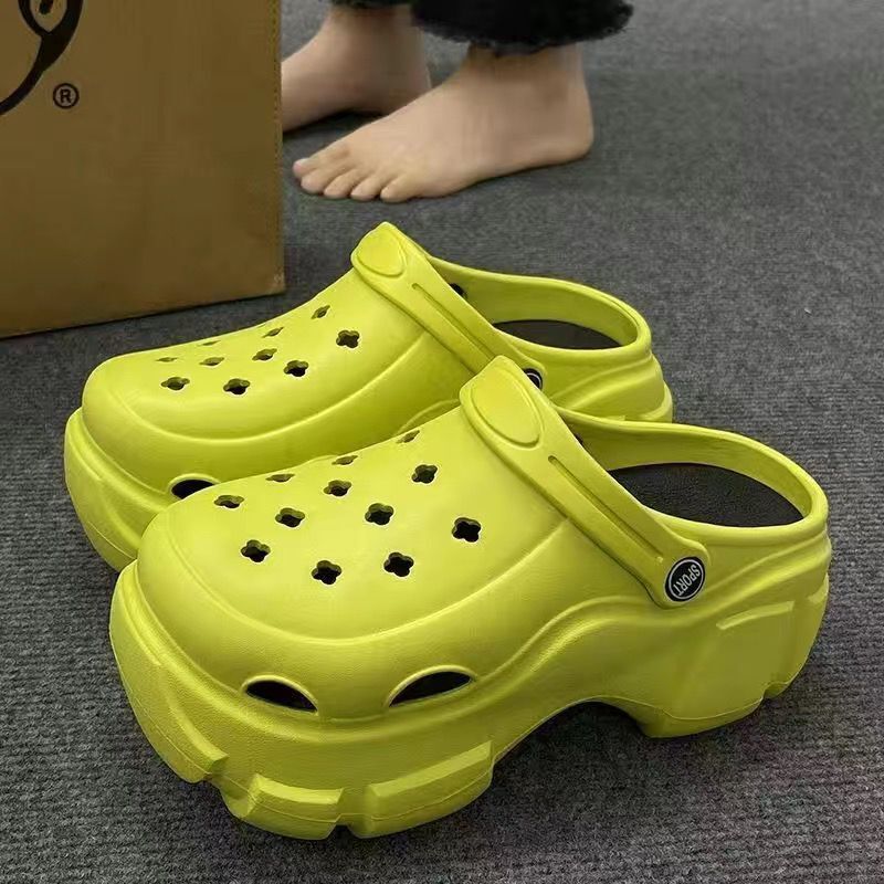 "eva clogs for women - 2024 new summer collection: chunky platform, height-boosting, trendy beach sandals"