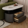Italian-style modern for homemovable slate small coffee table small apartment new arrivalcasual solid wood with drawer storage