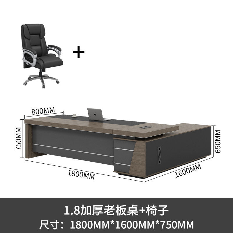 Saint li boss office desk and chair set - minimalist modern executive desk, high-end manager's desk, supervisor's desk, office desk