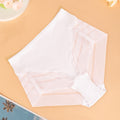 Multi-color combination cross-border exclusive high waist underwear women's breathable invisible plaid transparent sexy mesh women's briefs
