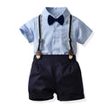 Children's clothing boys summer suit k-style new style children's summer short-sleeved western style children's clothes thin style popular trendy