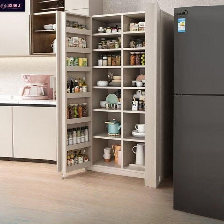 Solid wood sideboard storage cabinet refrigerator cabinet all-in-one with door sideboard wall-mounted multi-functional snack cabinet storage cabinet