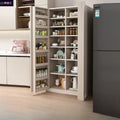 Solid wood sideboard storage cabinet refrigerator cabinet all-in-one with door sideboard wall-mounted multi-functional snack cabinet storage cabinet