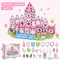 Kids educational diy painted diamond pattern magnetic track building blocks baby puzzle puzzle magnetic sheet square castle toy