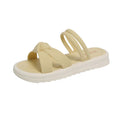 Women's summer outdoor soft sole slippers fashion new thick sole sandals easiest for match one-character sandals slippers one-pedal slippers