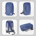 Customizable casual sports backpack for men and women - multifunctional laptop bag, blue fashion trendy student backpack