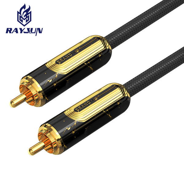 Brand private mold rca lotus cable, coaxial audio output into audio power amplifier mixer cable, audio cable