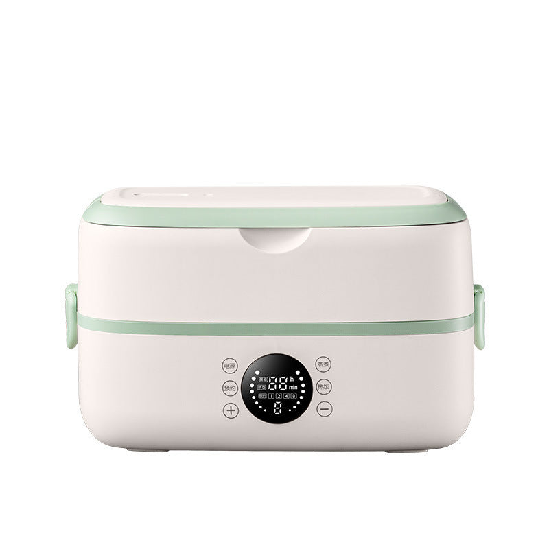Electric heating lunch box can be plugged in, intelligent multi-functional thermal insulation for office workers, electric heating for cooking, default timing of meal reservation