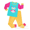 e-commerce children's pajama set, pure cotton girls' thermal underwear, casual cartoon girls' loungewear, children's clothing