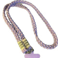 Three-strand braided thickened ponytail long crossbody rope can be carried by men and women outdoor handmade strong cable stitch mobile phone lanyard