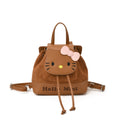 Cute cartoon mini backpack for women, new kitty cat backpack, stylish and versatile student bag, sweet commuter bag